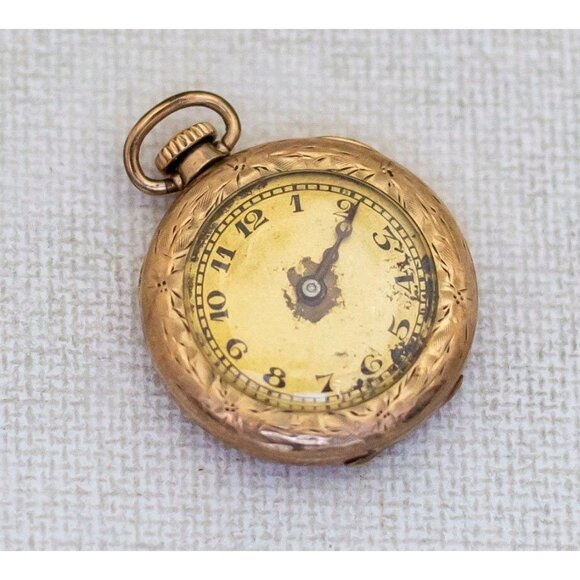 Vintage Antique Classic Gold Tone Pocket Watch - N1 - Picture 1 of 2